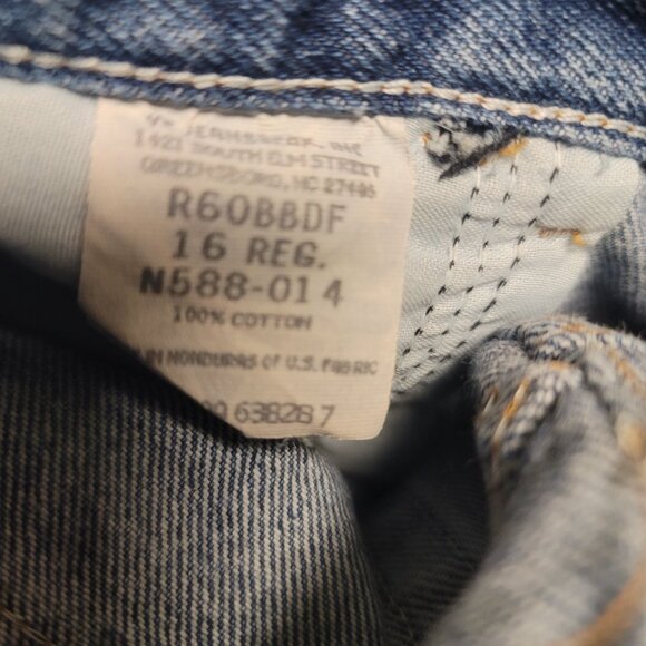 Rustler Size 16 Reg 27x28 Jeans Boys Mens Regular Fit Denim Blue Straight Leg - Picture 11 of 11